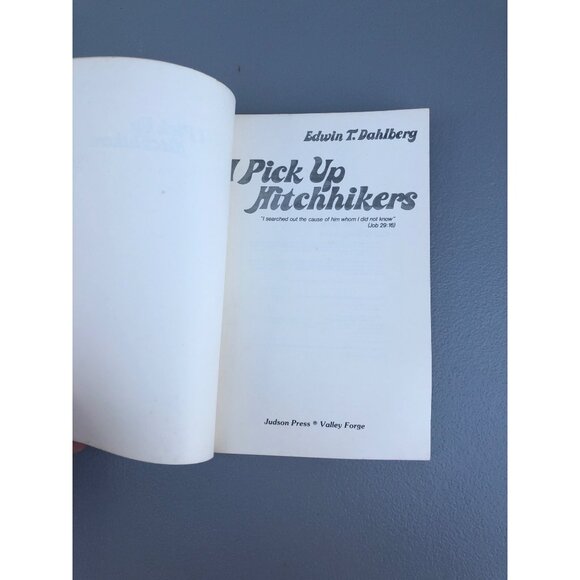 I Pick Up Hitchhikers By Edwin T. Dahlberg Paperback Judson Press 1972 Religion - Picture 6 of 9